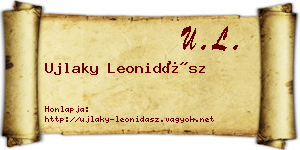 Ujlaky Leonidász névjegykártya